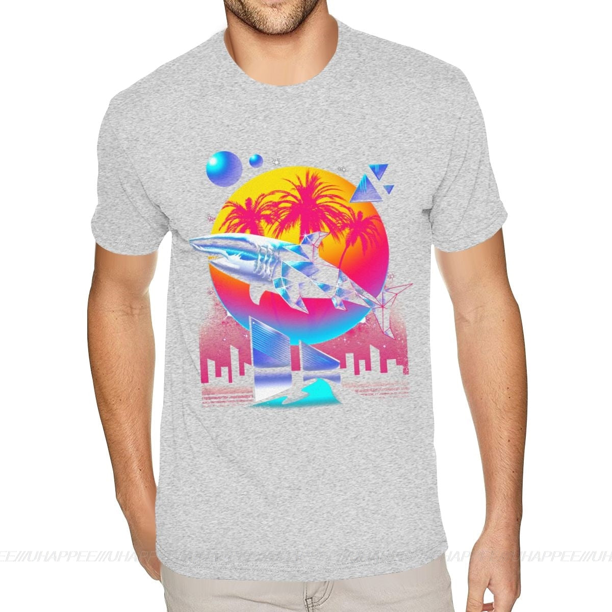 Aesthetic Shark Vaporwave T-Shirt