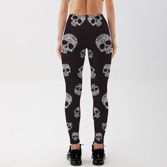 Black Skull Legging