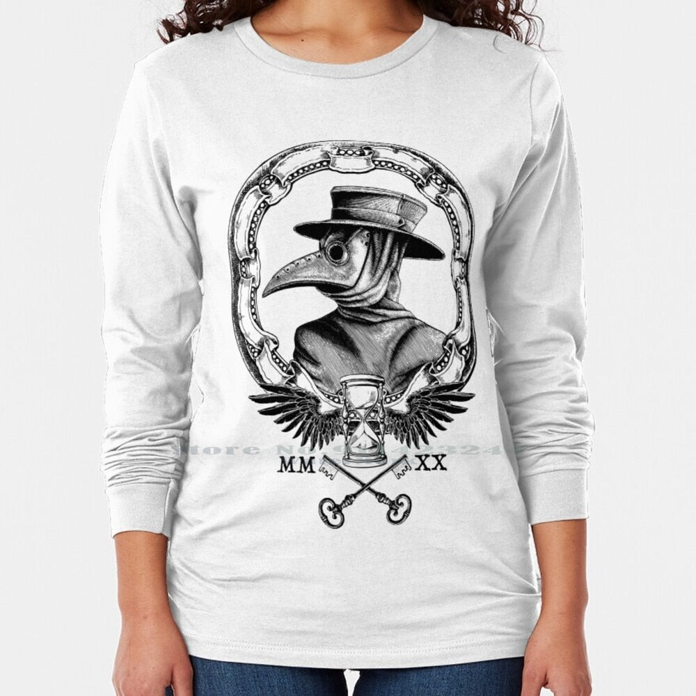 Plague Winged Hourglass Roman Mask T-Shirt