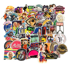 Classic Movie Back To The Future Waterproof Stickers