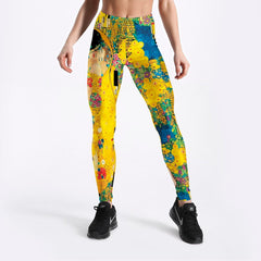 Workout Yellow Leggings Pants