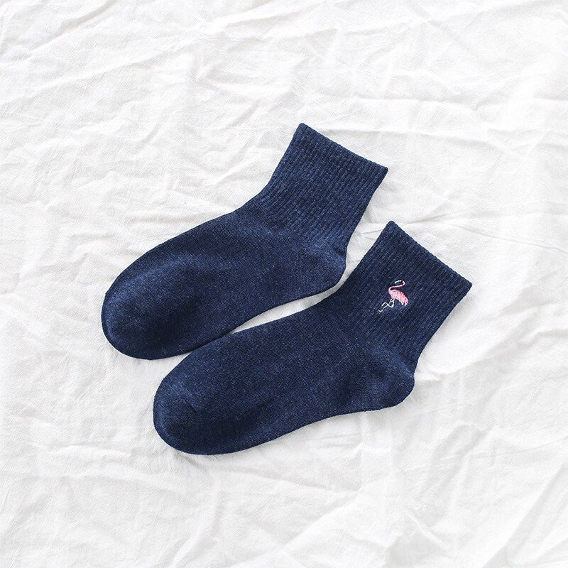 Solid Color Flemish Socks