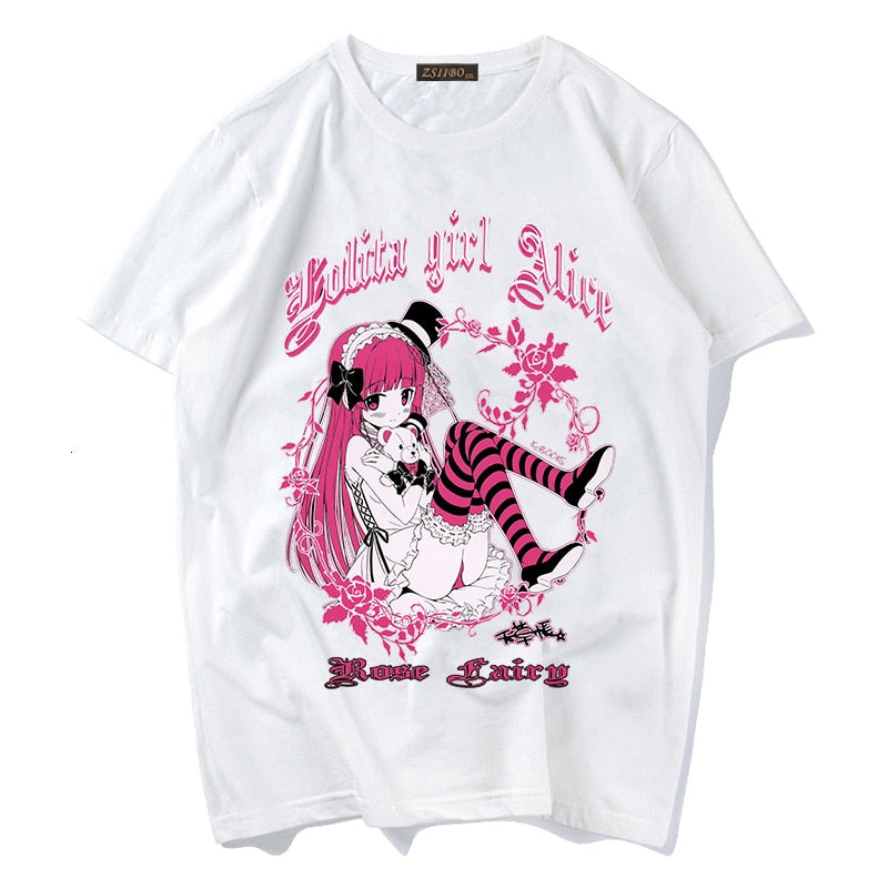 Kawaii Anime Gothic Girl T-Shirt