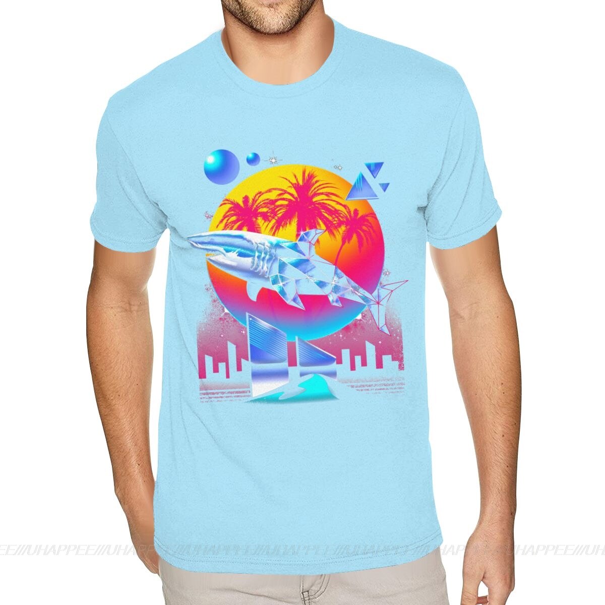 Aesthetic Shark Vaporwave T-Shirt