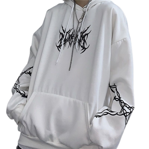 Street Spine Grunge Hoodie