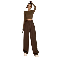 Plain Wide Leg Trouser