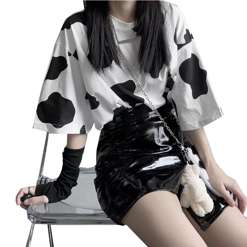 Cow Print Short Sleeve T-Shirt