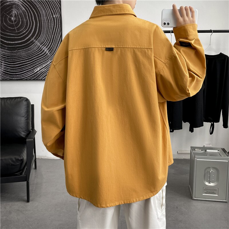 Oversized Long Sleeve Korean Style Shirt