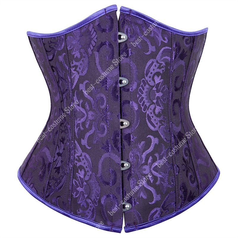 Underbust Lace-up Steampunk Corset