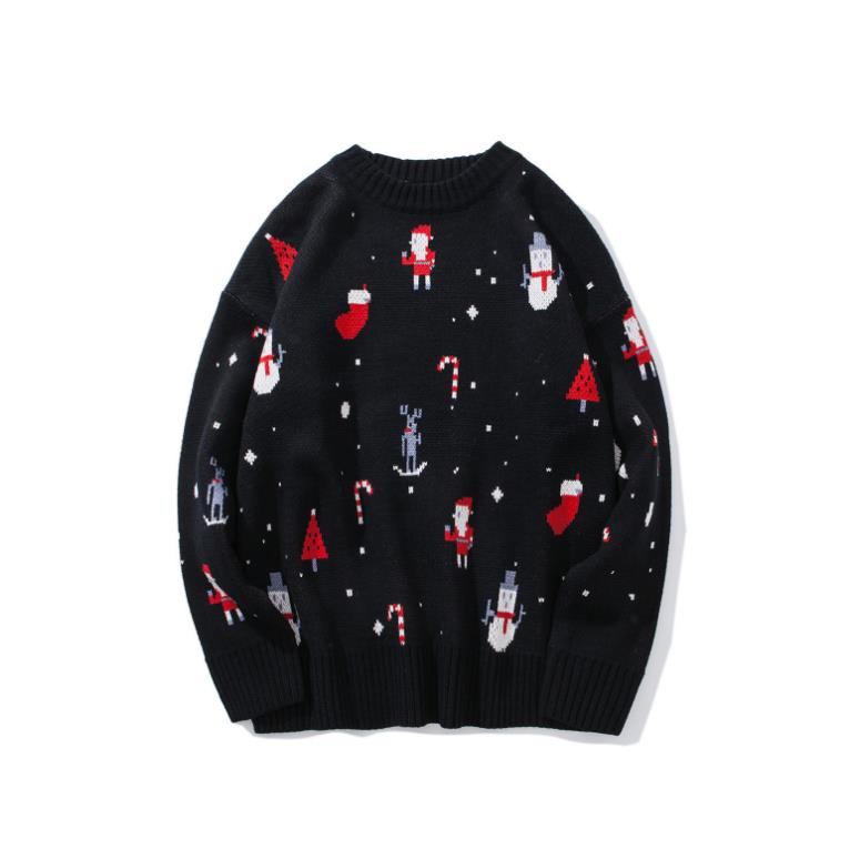 Crew Neck Ugly Knitted Sweater