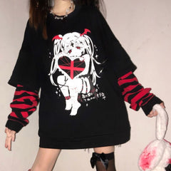 Gothic Anime Style Sweatshirt