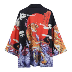 Harajuku Tiger 3/4 Sleeve Kimono