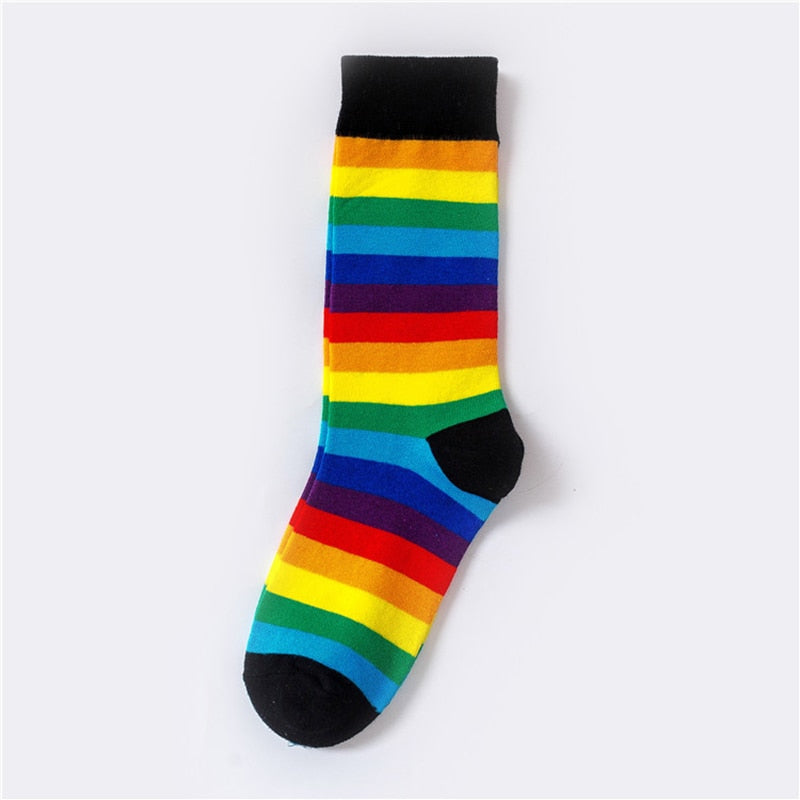 Colorful Stripes Cotton Socks