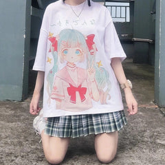 Harajuku Girl Oversized T-shirt