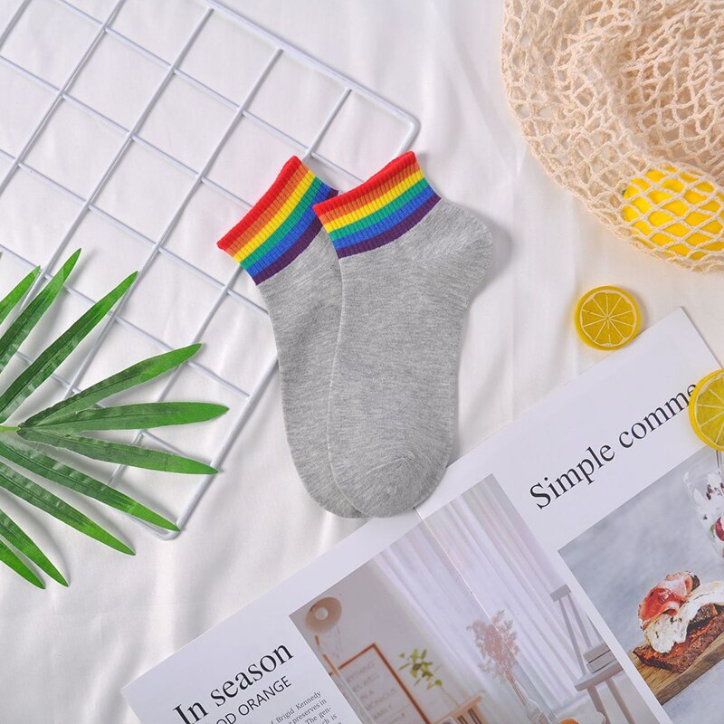 Colorful Stripes Cotton Socks