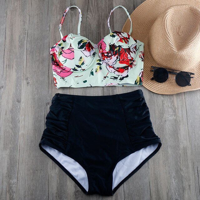 High Waist Sleeveless Bikini