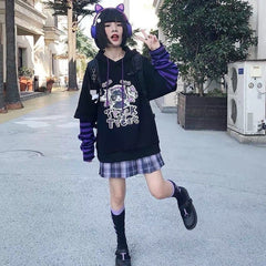 E-Girl Kawaii Anime Gothic Hoodie