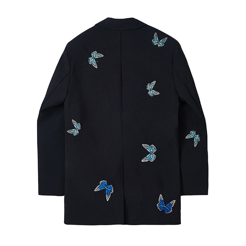 Butterfly Oversize Chain Blazer