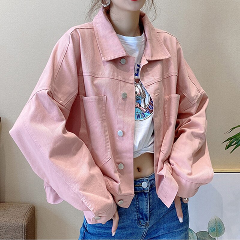 Aesthetic Collar Denim Jackets