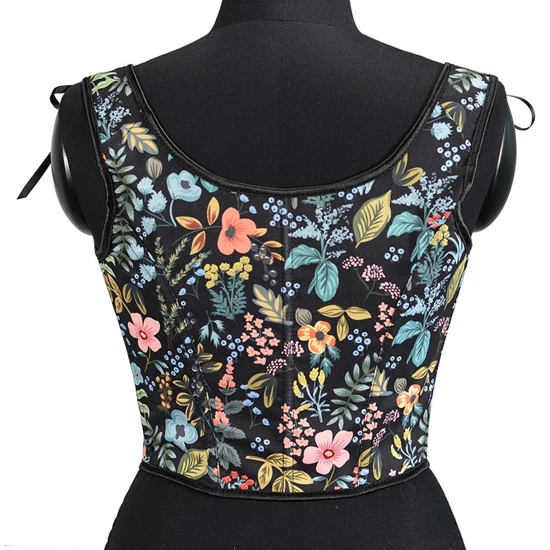 Lace Up Crop Forest Nature Corset