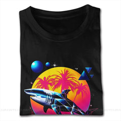 Aesthetic Shark Vaporwave T-Shirt