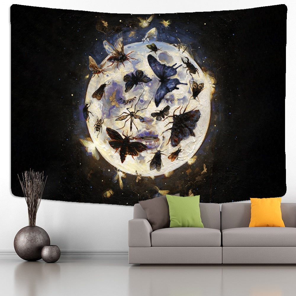 Psychedelic Butterfly Tapestry Wall