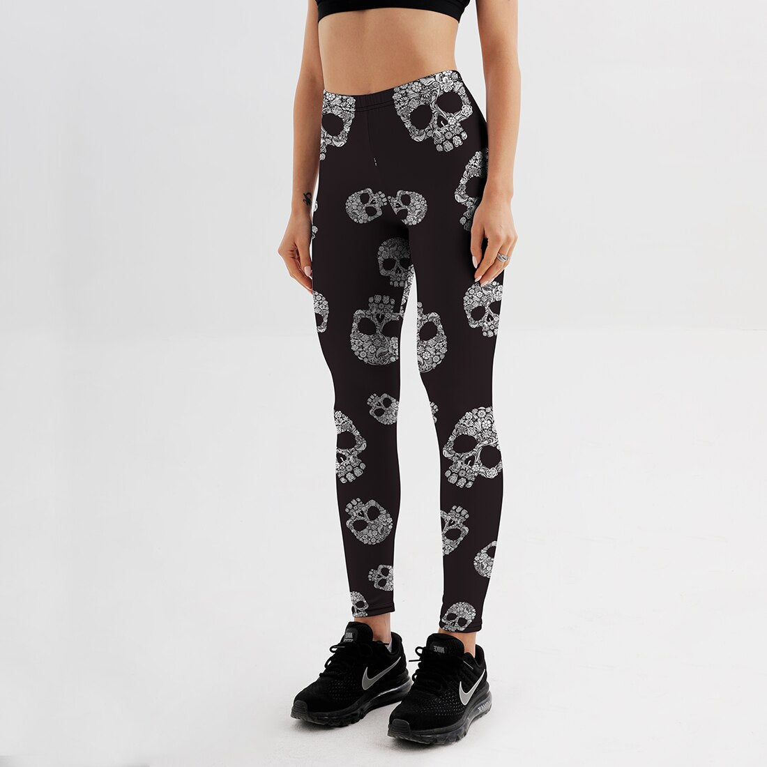 Black Skull Legging