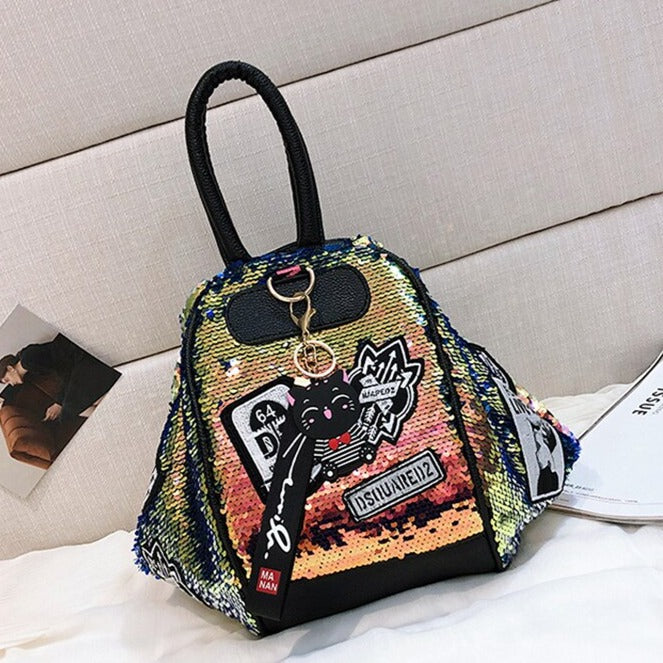 Cute Multifunction Sequins Backpack