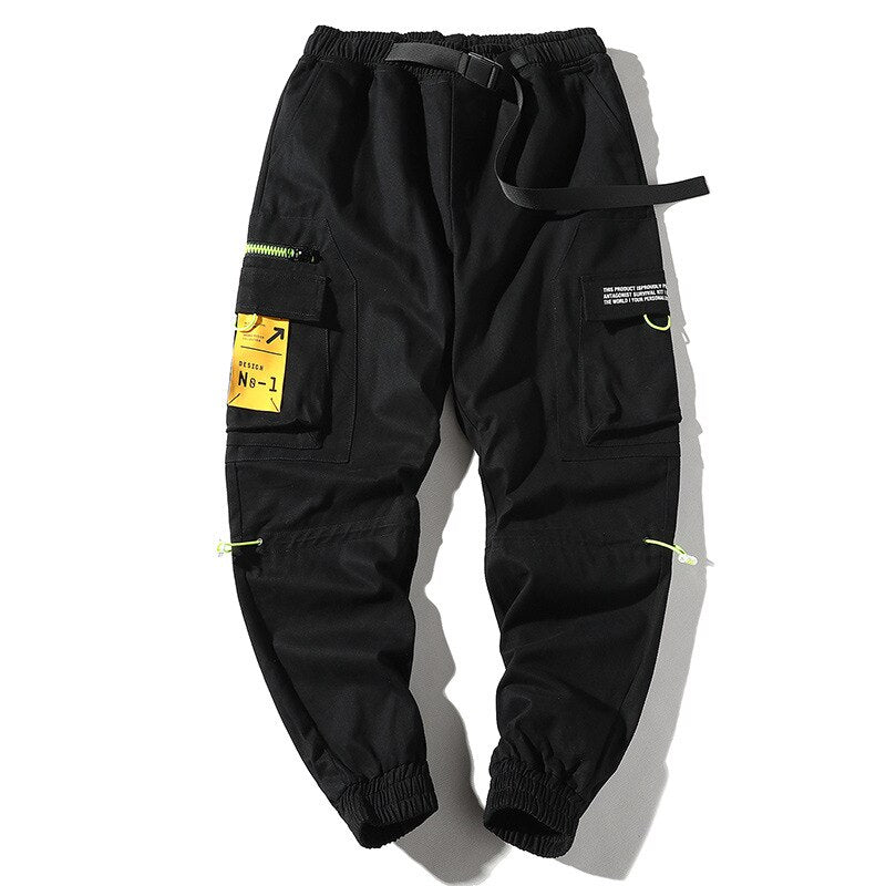 Urban Men Trousers Multi-Pocket Pants