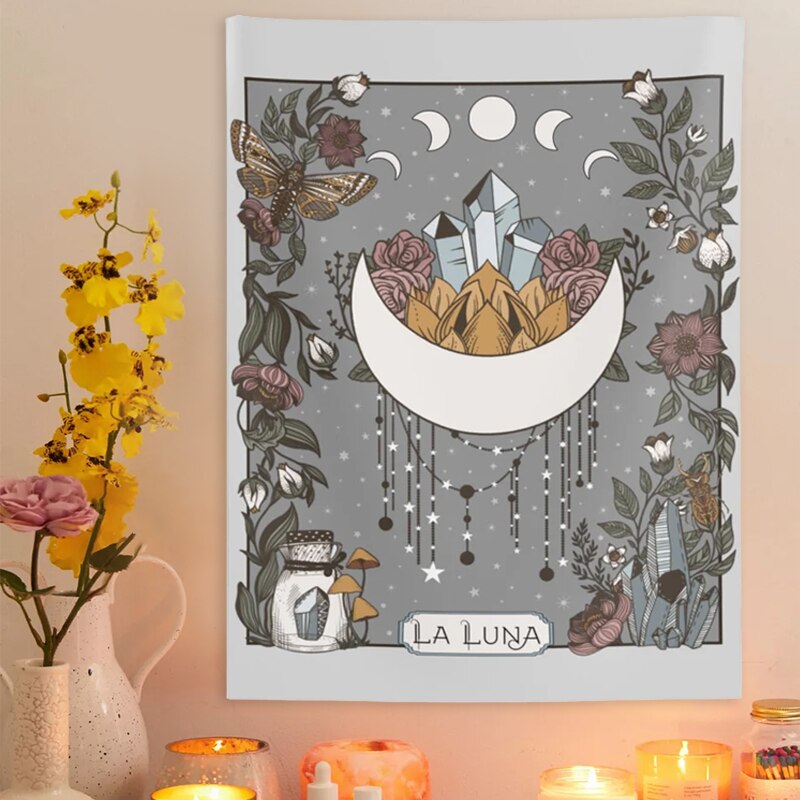 La Luna Nature Tarot Card Tapestry