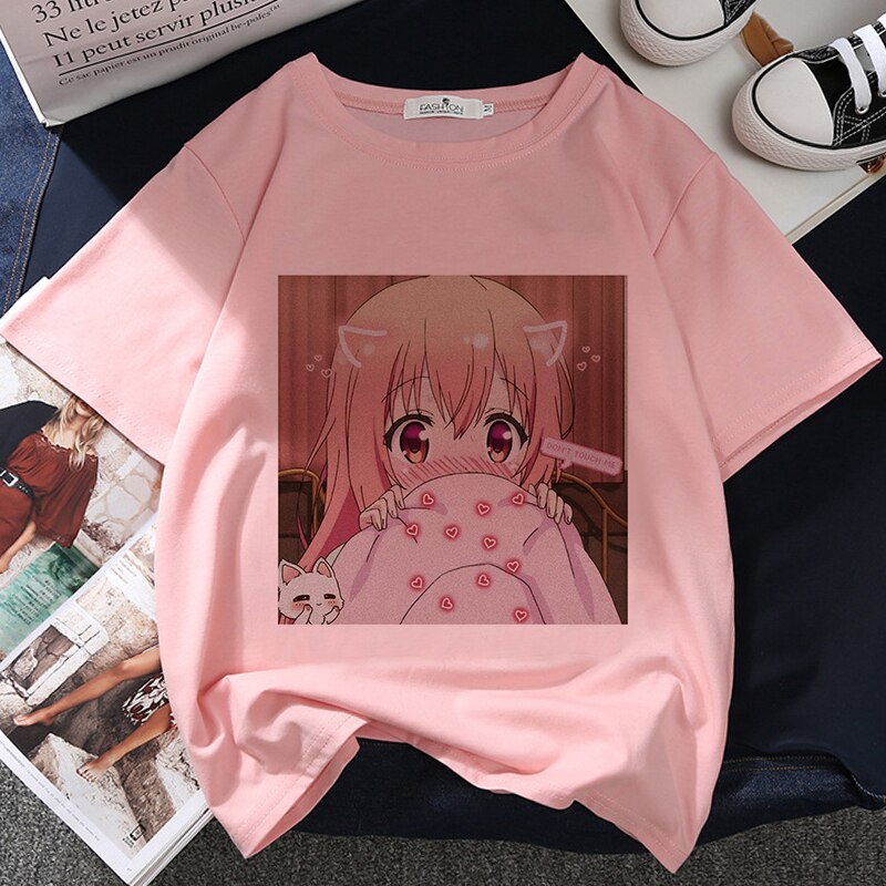 Dolls Pink Japan Anime Oversize T-Shirt