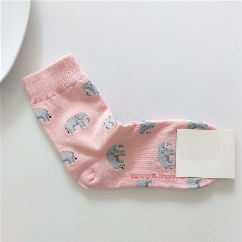 Animal Cartoon Middle Tube Socks