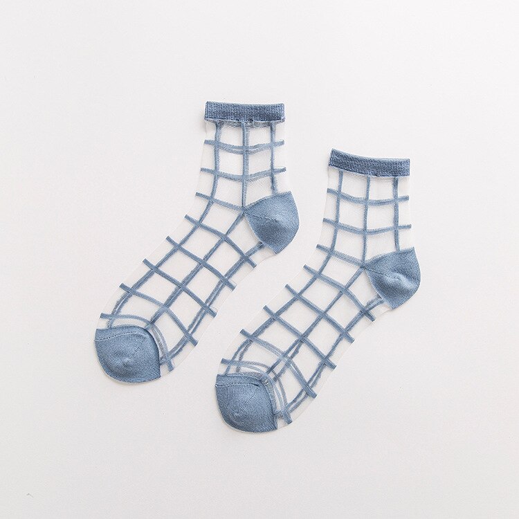 Transparent Glass Silk Socks