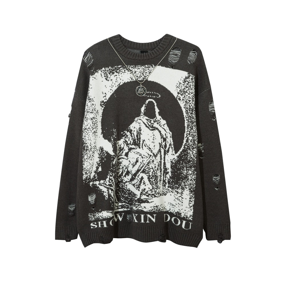 Tattered Show Xin Dou Sweater