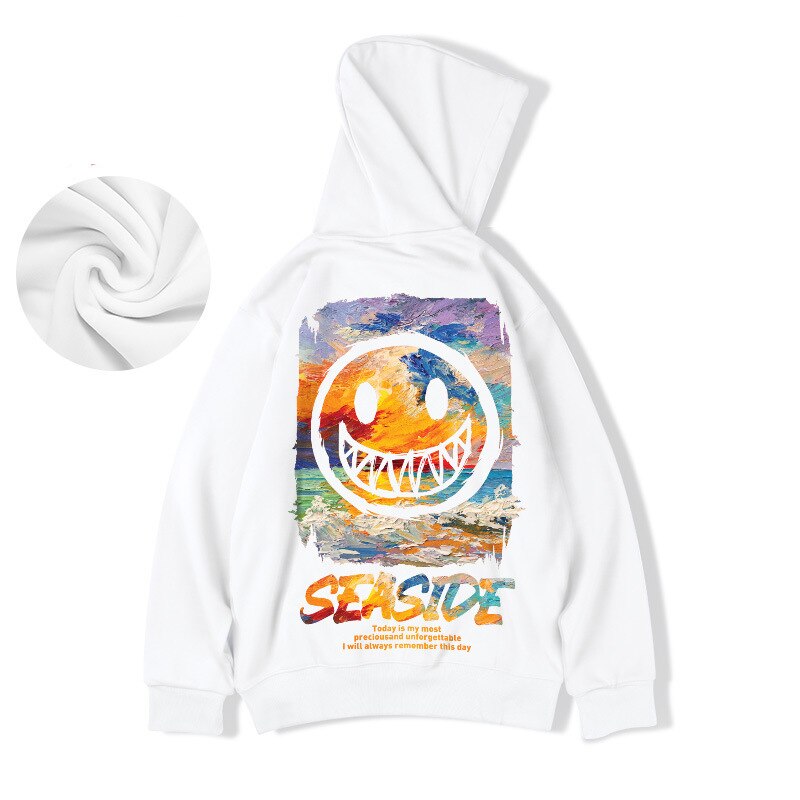 Seaside Hip-Hop Oversized Hoodie