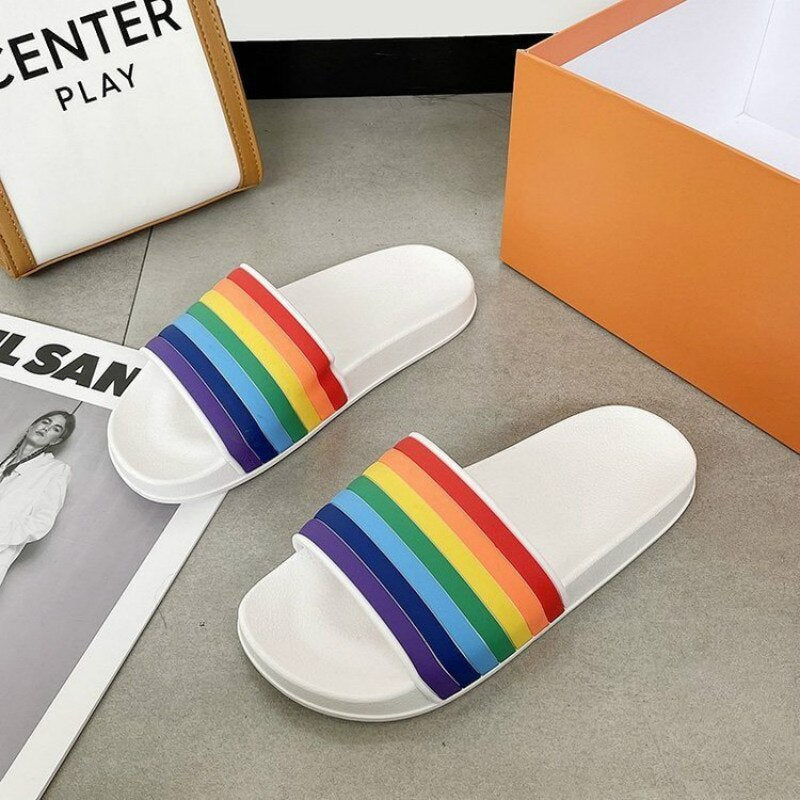 Rainbow Flat Sleepers Sandals