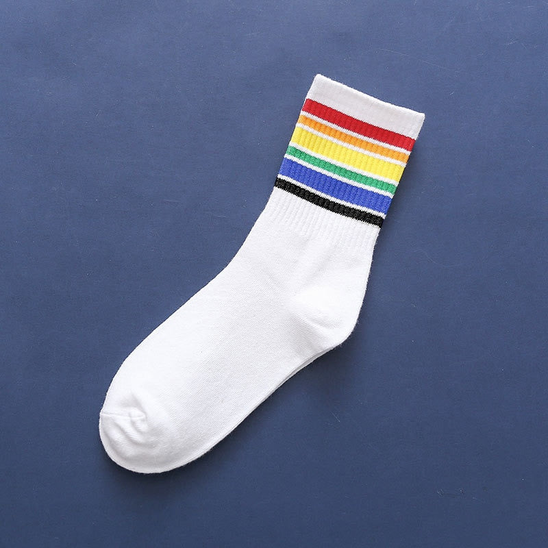 Colorful Stripes Cotton Socks