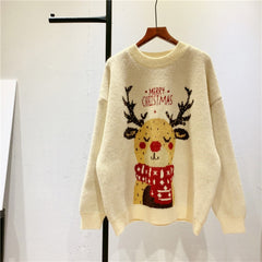 Crew Neck Ugly Knitted Sweater