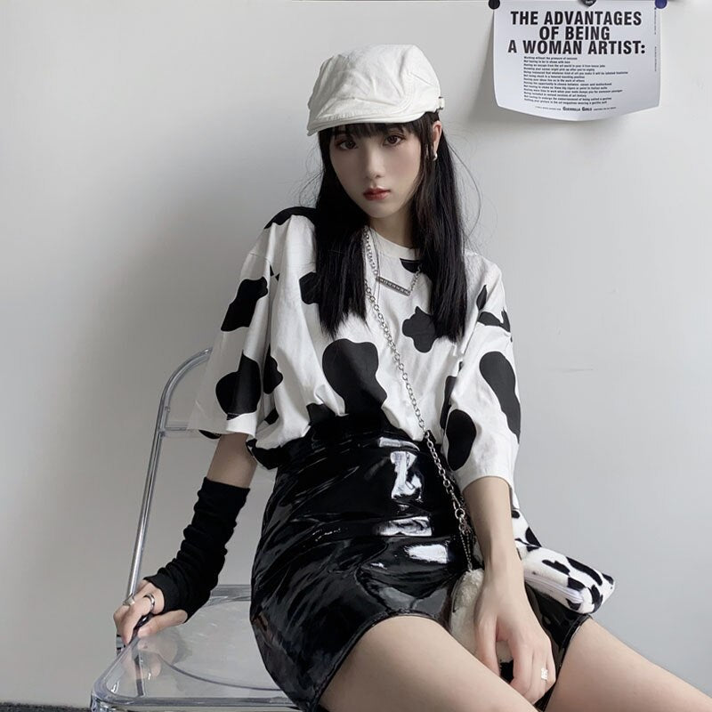 Cow Print Short Sleeve T-Shirt