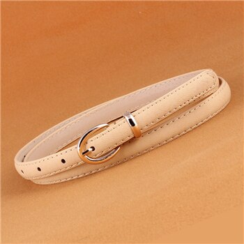 Solid Color PU Leather Belt