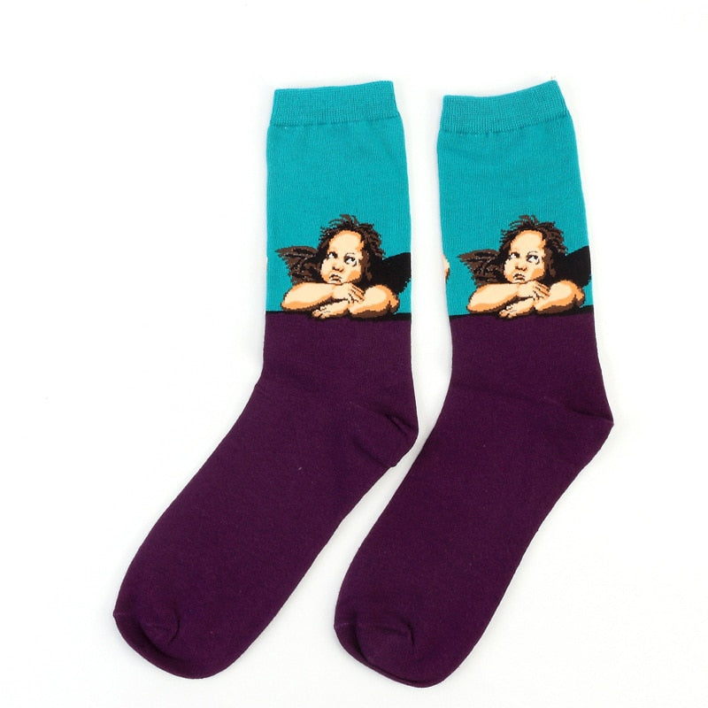 Art Vintage Colorful Socks