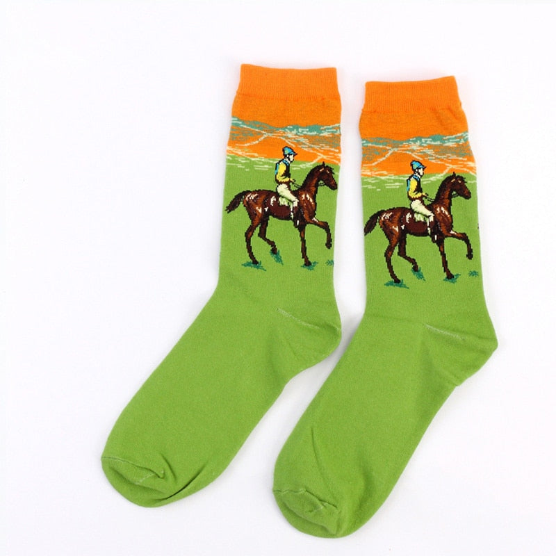 Art Vintage Colorful Socks