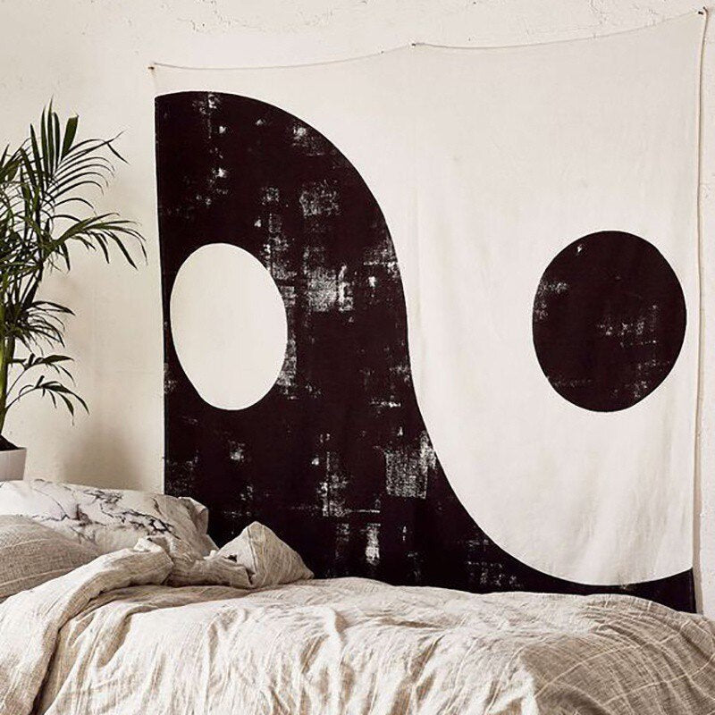 Yin Yang Mandala Tapestry