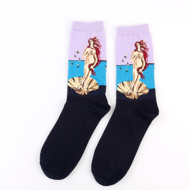 Art Vintage Colorful Socks