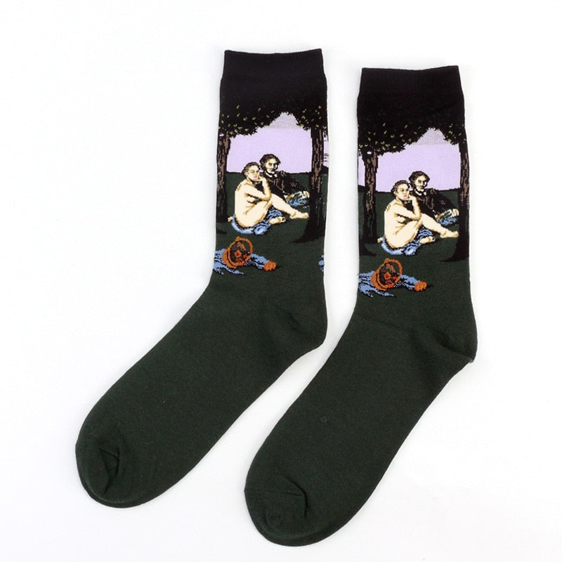 Art Vintage Colorful Socks