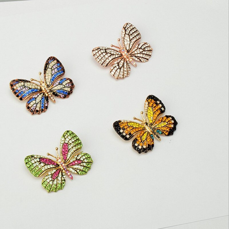 Colorful Butterfly Crystal Rhinestone Pin