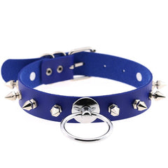 Spike Choker Metal O-round Collar