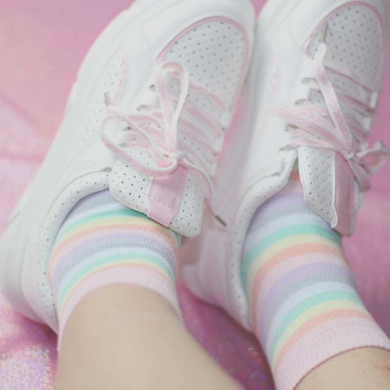 Pastel Rainbow Socks