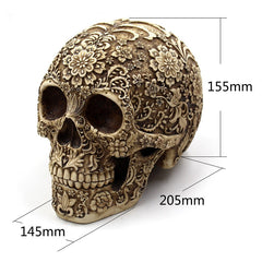 Modern Resin Statue Retro Skull Home Decoration