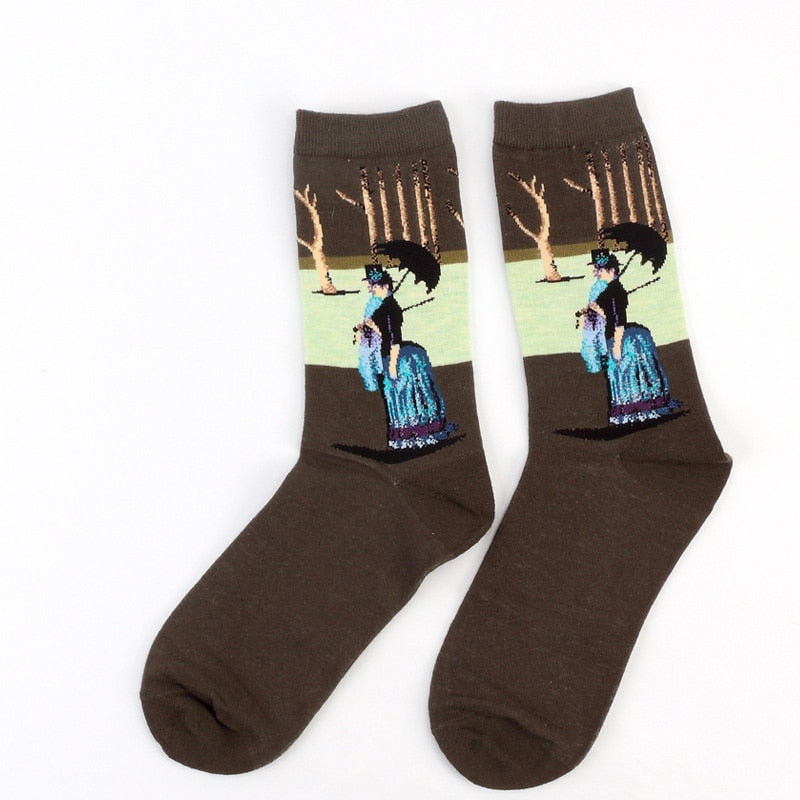 Art Vintage Colorful Socks